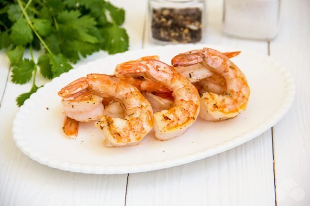 Fried royal grill shrimp