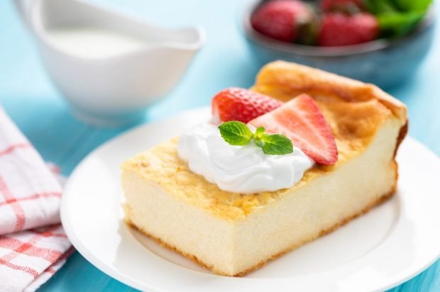 Homemade cottage cheese casserole