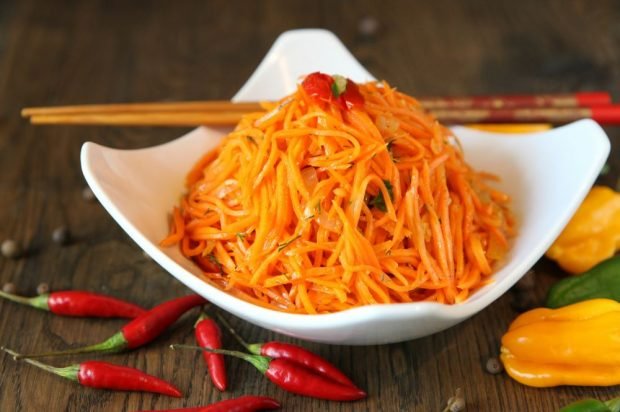 Korean carrots with Kayen pepper