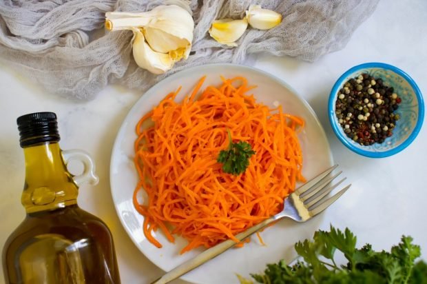 Carrot in Korean with citric acid