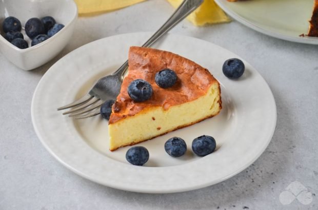 Curd casserole on yolks