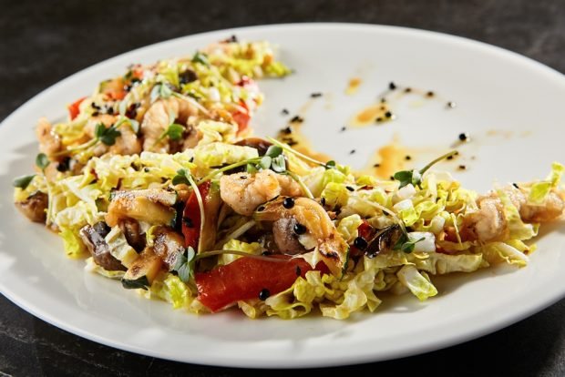 Eggplant salad and Beijing cabbage