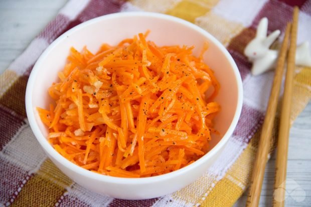 Homemade carrots in Korean