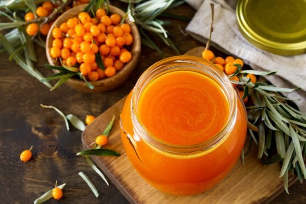 Sea buckthorn jam without bones