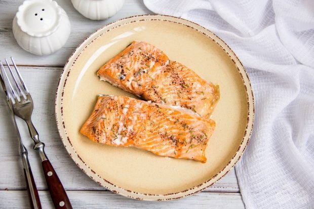 Trout fillet in the oven