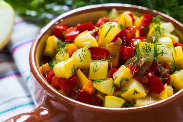 Vegetable stew with a turnip